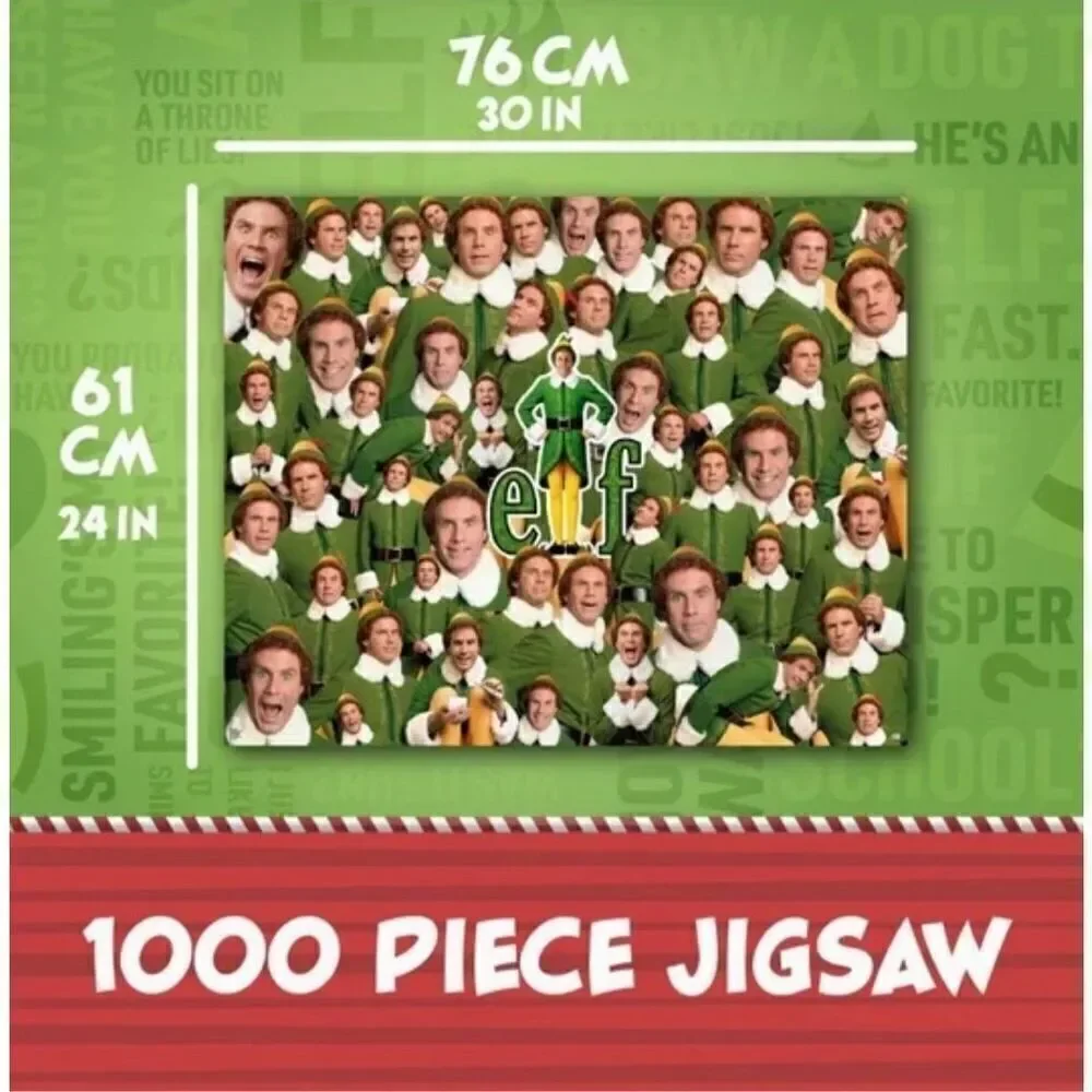 Elf The Movie Jigsaw Puzzle 1000 Pieces Christmas Buddy - Will Ferrell - New